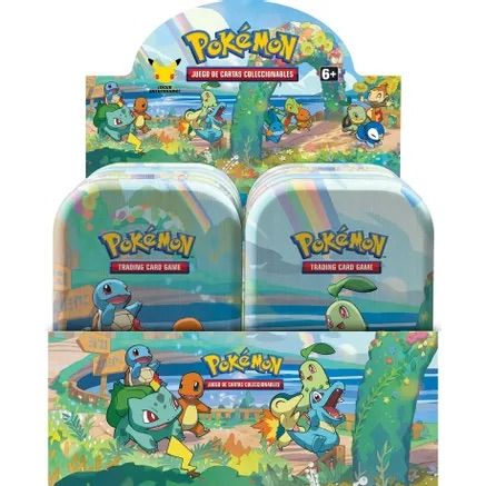 Pokemon 25th Anniversary Celebrations Mini Tin Display