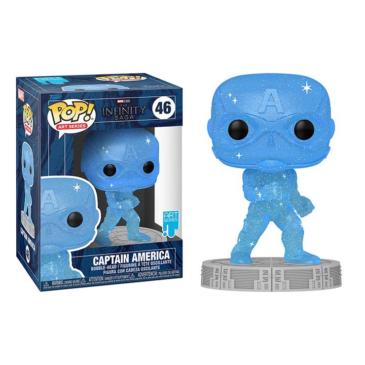 Funko Pop! Art Series: Infinity Saga - Captain America (Blue)