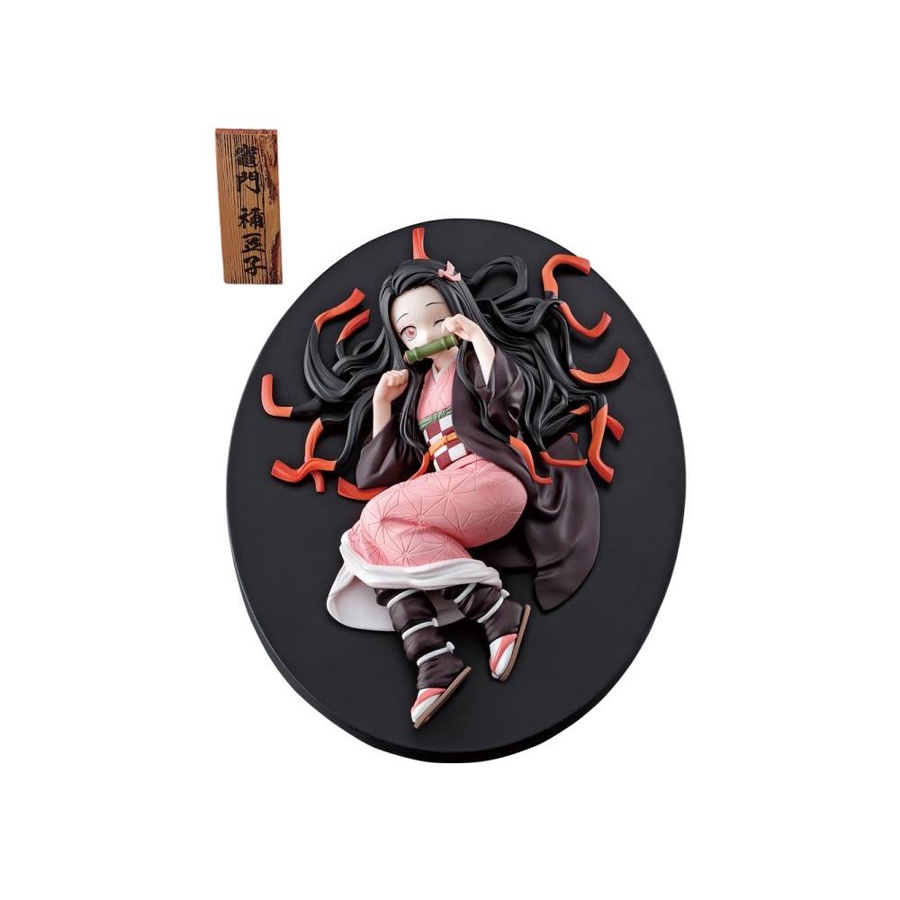 Demon Slayer: Kimetsu no Yaiba Ichibansho Nezuko Kamado (Hold the Sword at Dawn) Figure - A highly detailed plastic figure of Nezuko Kamado from the anime series. Stands approximately 4.7 inches (11.94cm) tall.