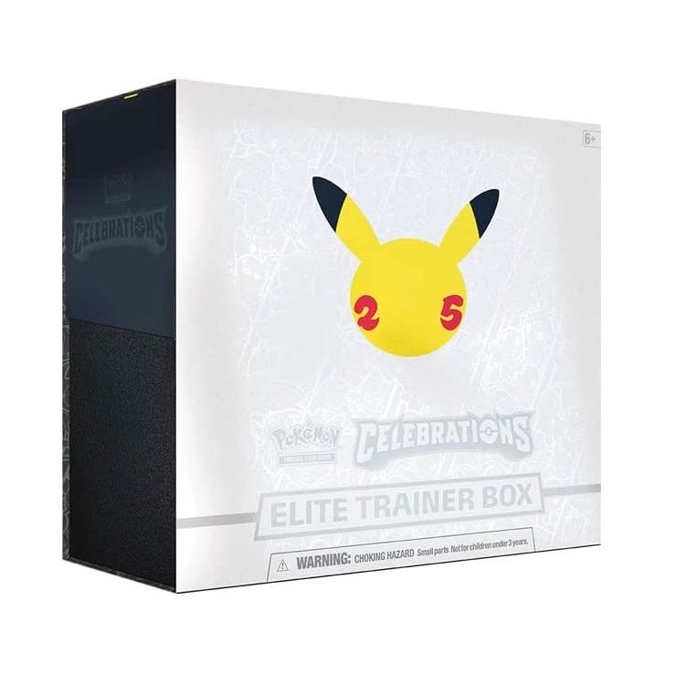 
                  
                    Pokemon Sword & Shield 25th Anniversary Celebrations Elite Trainer Box
                  
                